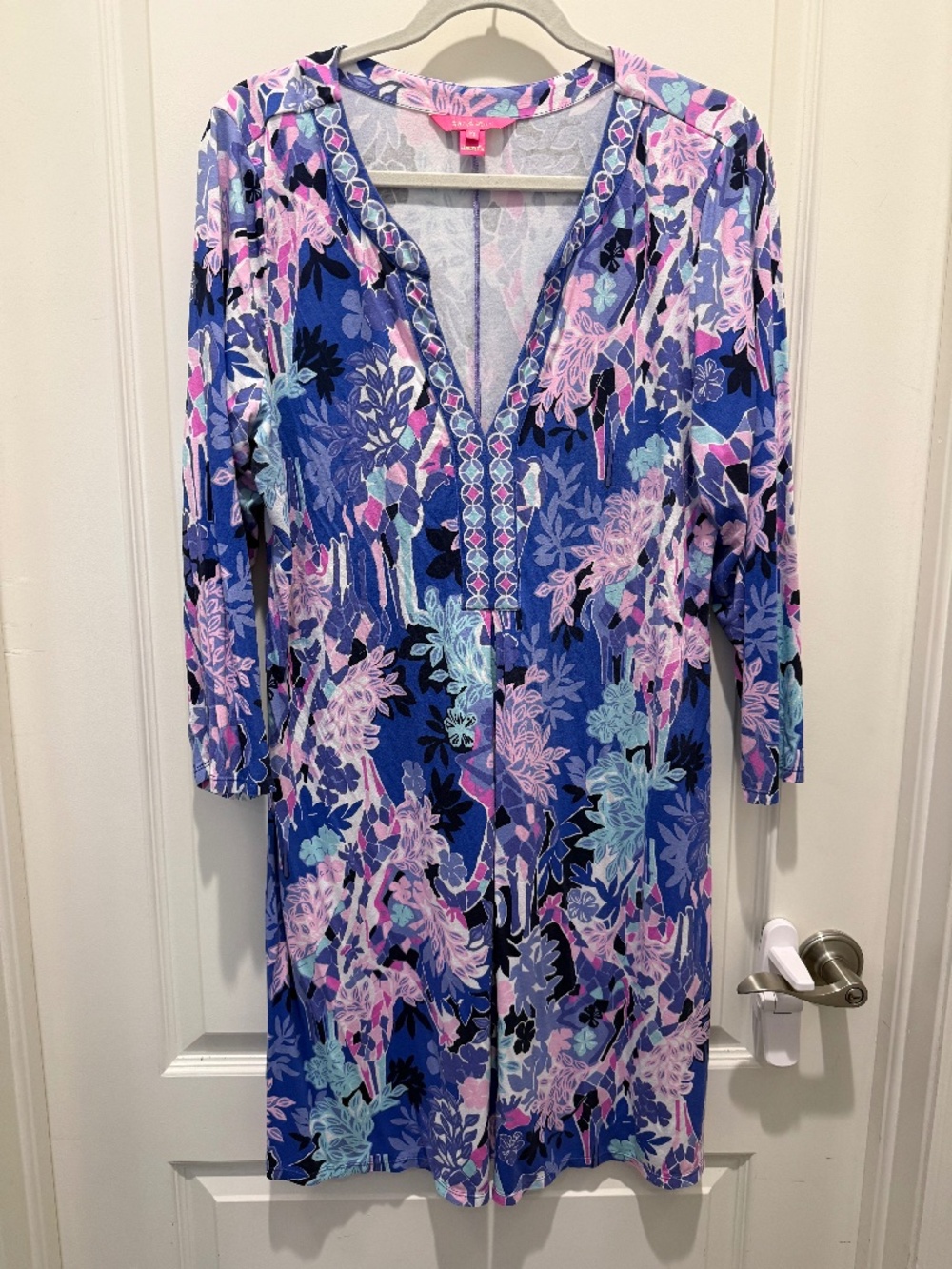 Lilly Pulitzer Long-Sleeved Midi Dress, Size XL